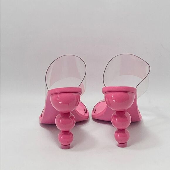 CULT GAIA Vita Vinyl Stacked Heel Mules size 37.5 - Picture 7 of 13